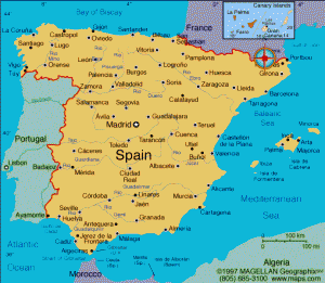 Spanienkarta - Spanienguiden